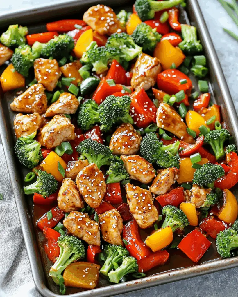 Sheet Pan Sesame Chicken and Veggies