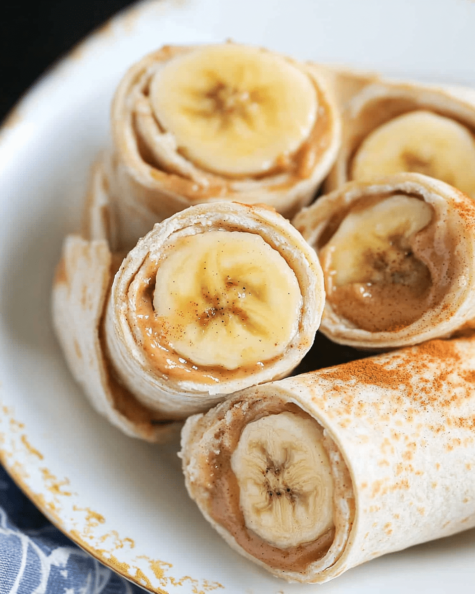 Banana Peanut Butter Roll-Ups