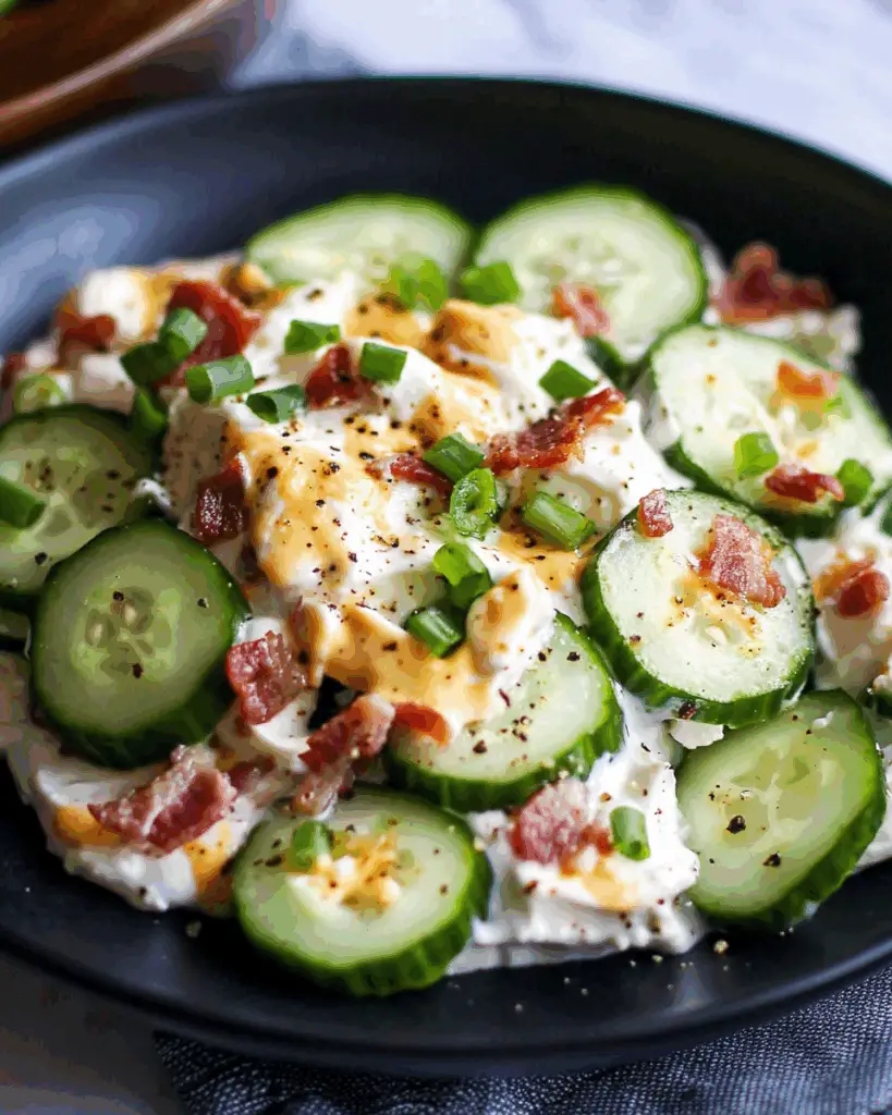 Jalapeño Popper Cucumber Salad