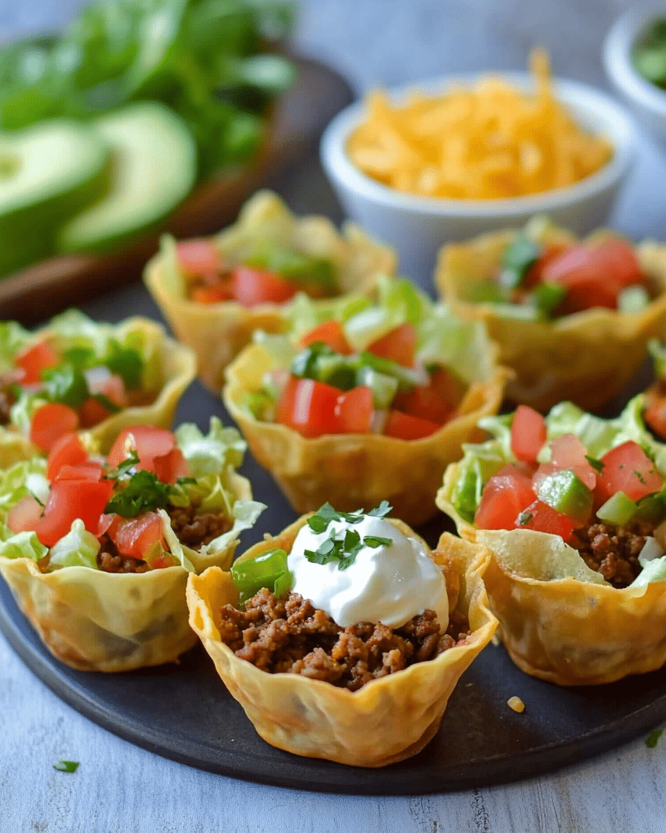 Mini Taco Salad Cups