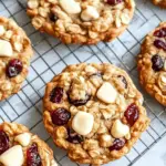Oatmeal Cranberry White Chocolate Chip Cookies