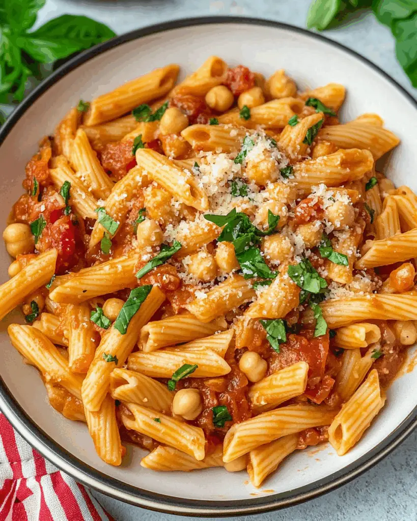 Tomato Chickpea Pasta
