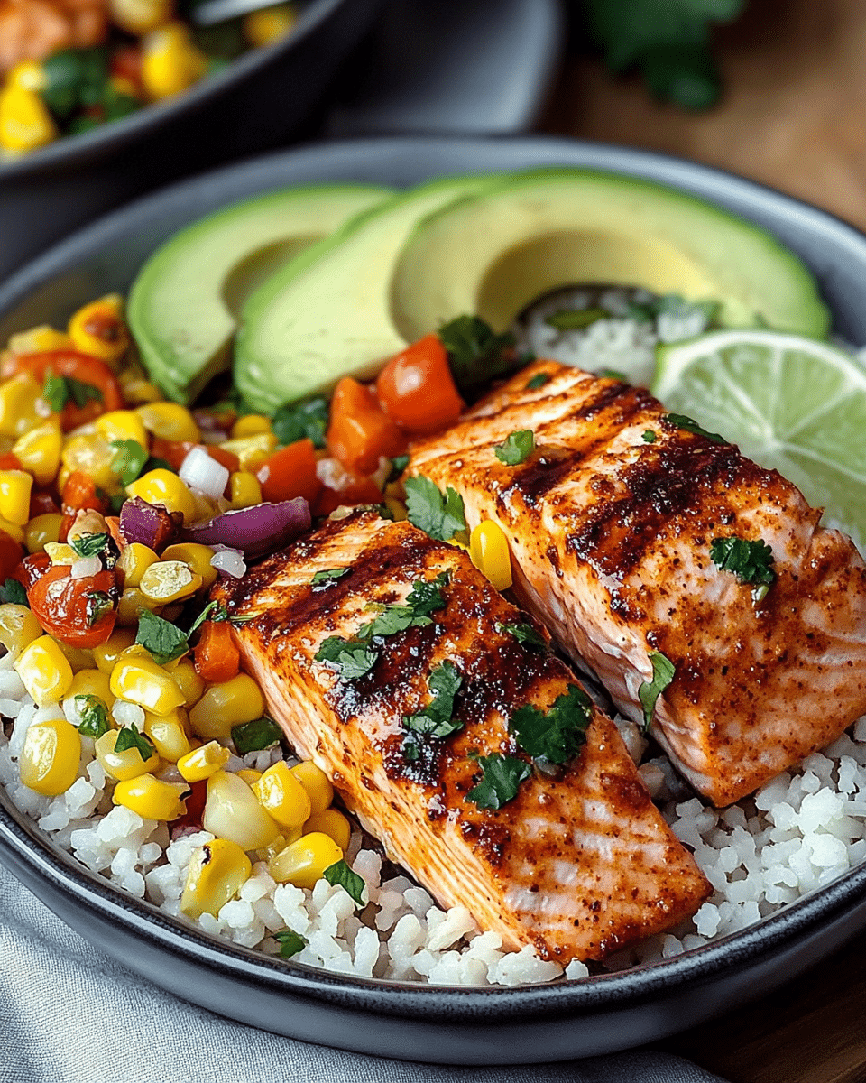Chili Lime Salmon Bowls