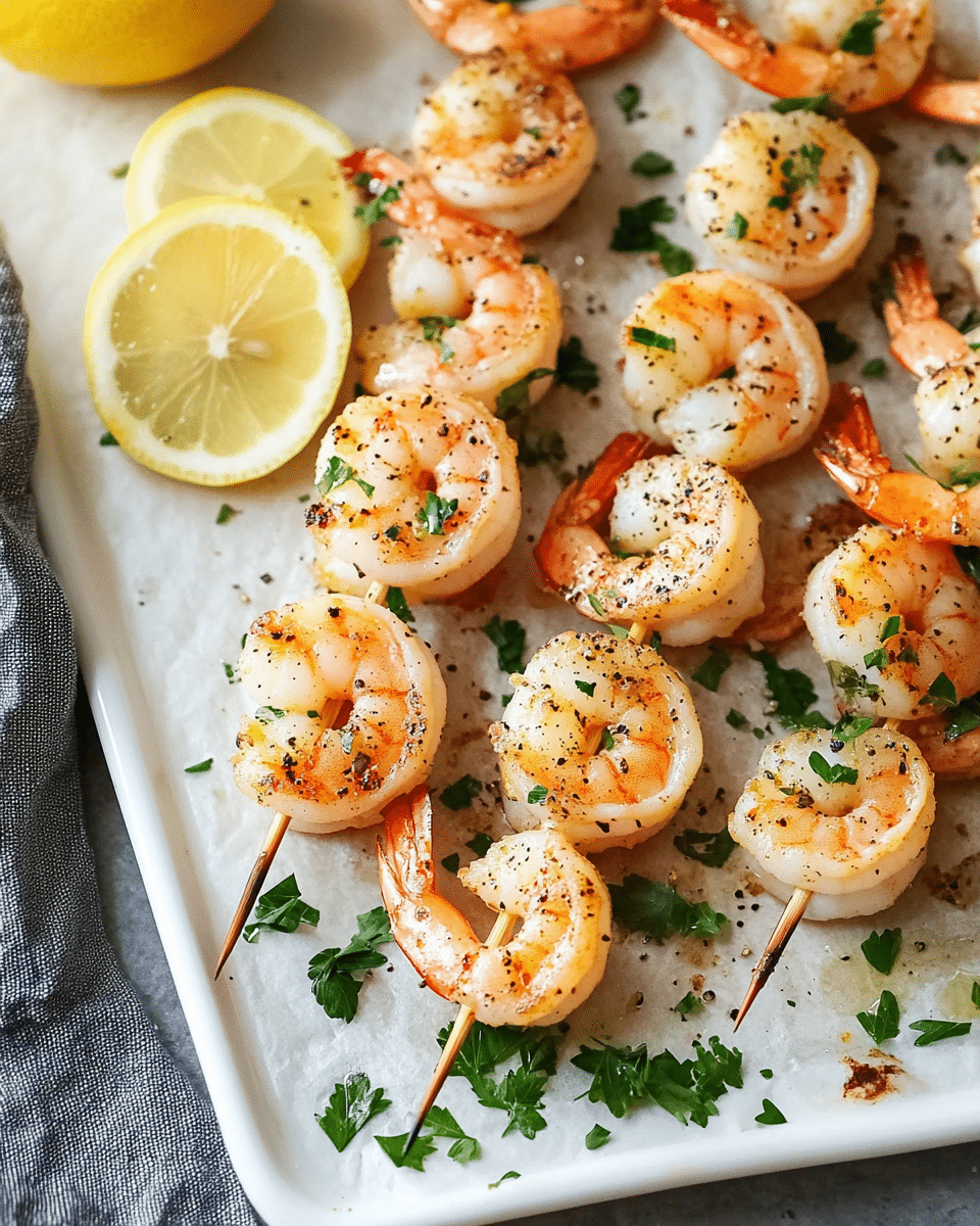 Oven-Baked Shrimp Skewers