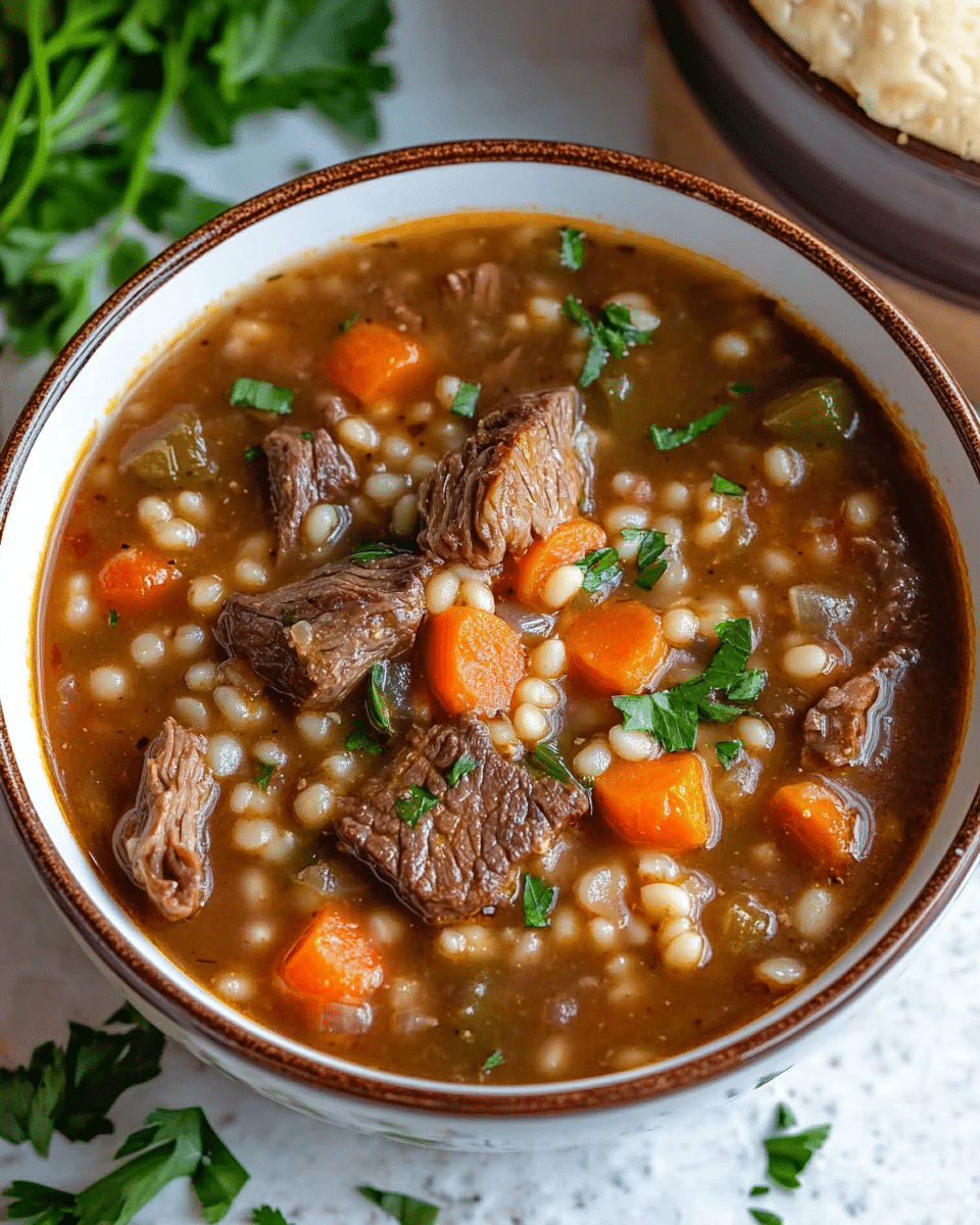 Hearty Beef Barley Soup