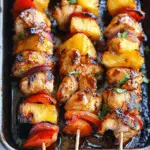 BBQ Pineapple Chicken Kabobs