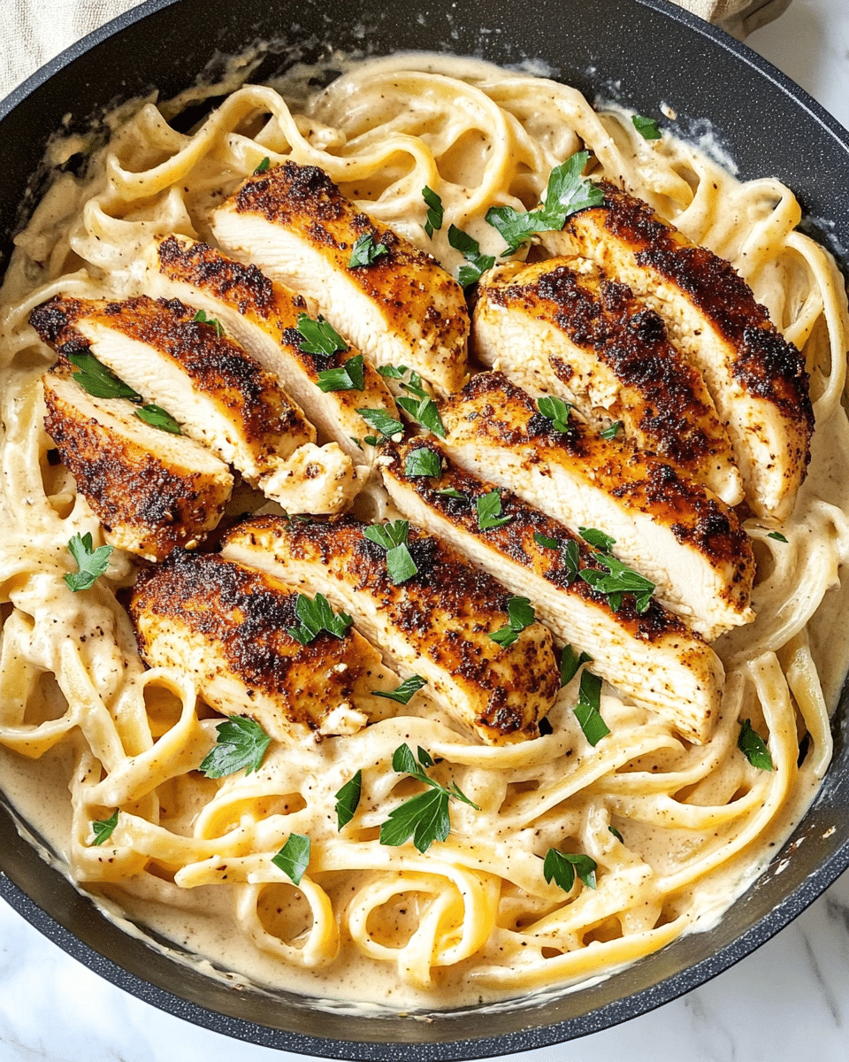 Blackened Chicken Alfredo