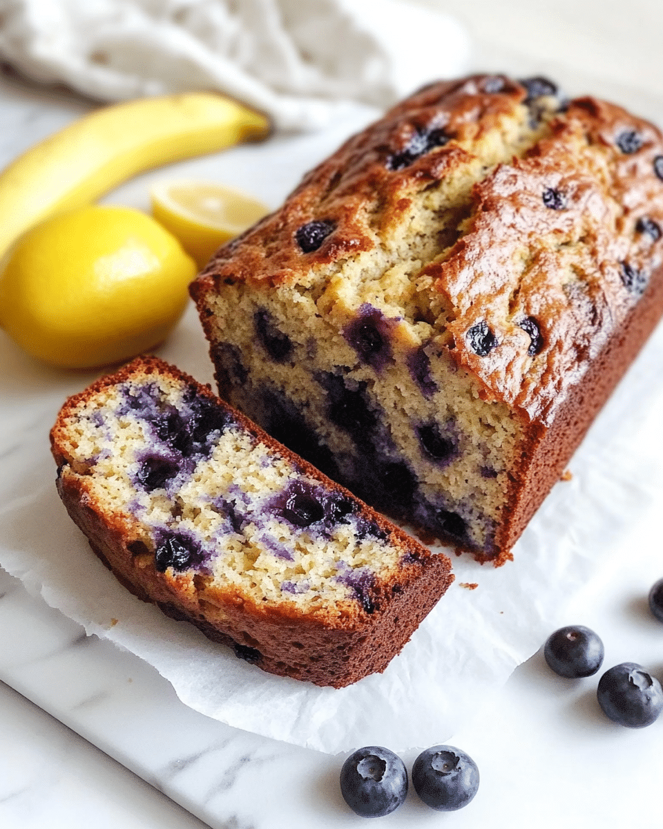 Blueberry Lemon Banana Bread