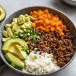 Hot Honey Ground Beef Bowls