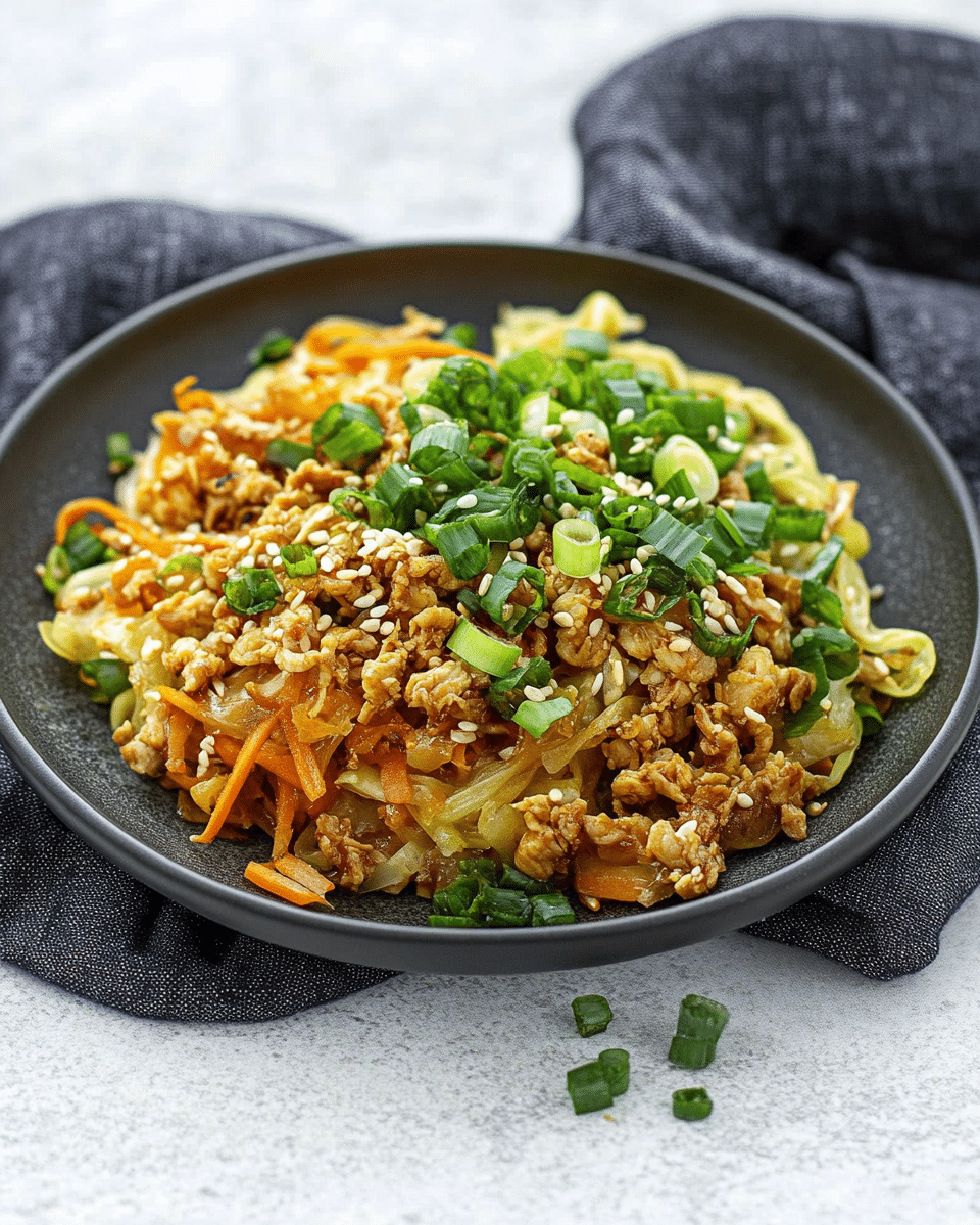 Chicken Egg Roll in a Bowl