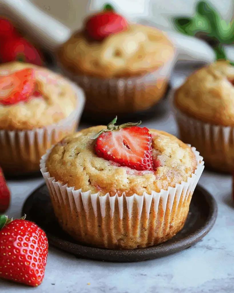 Banana Strawberry Muffins