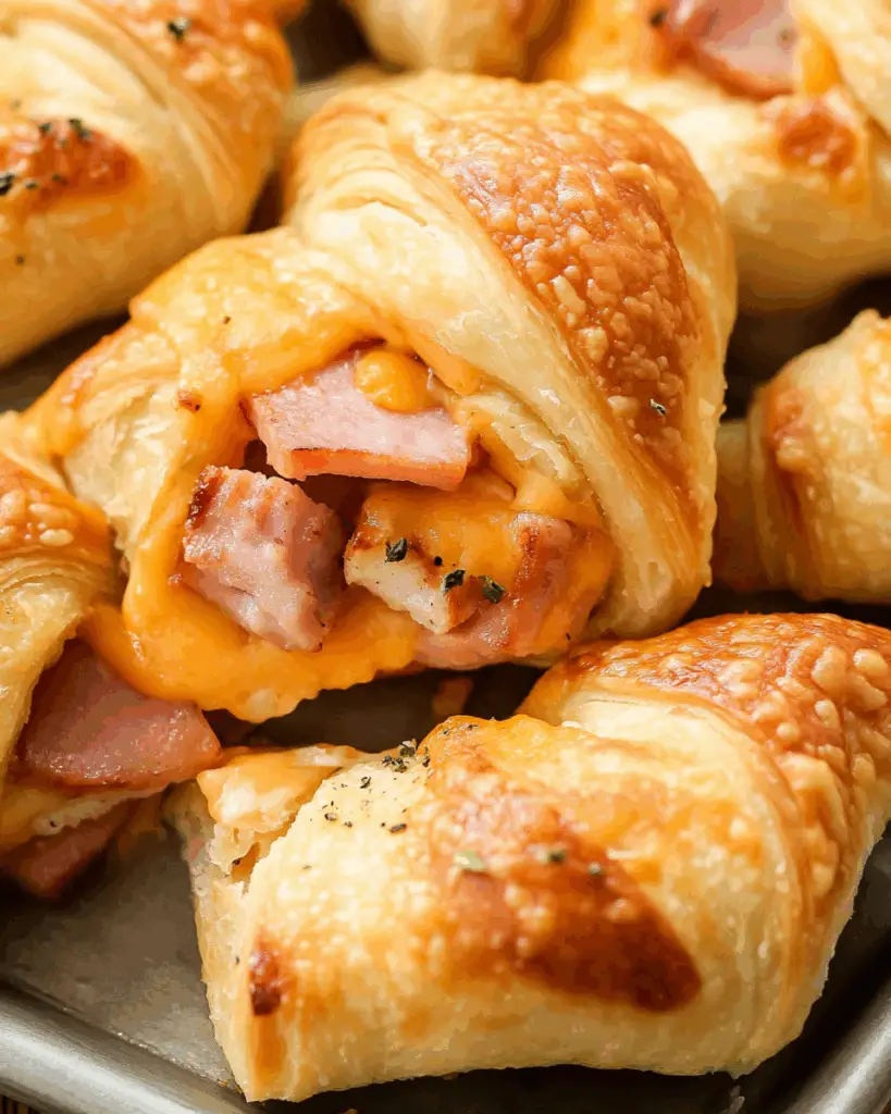 Ham and Cheese Crescent Roll-Ups