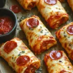 Cheesy Pepperoni Pizza Roll-Ups