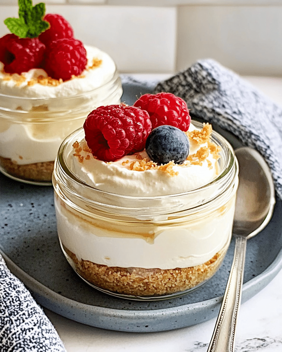 No-Bake Cheesecake Jars
