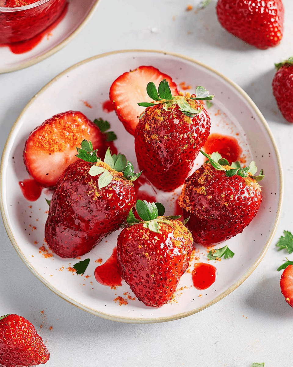 Tajín and Chamoy Strawberries