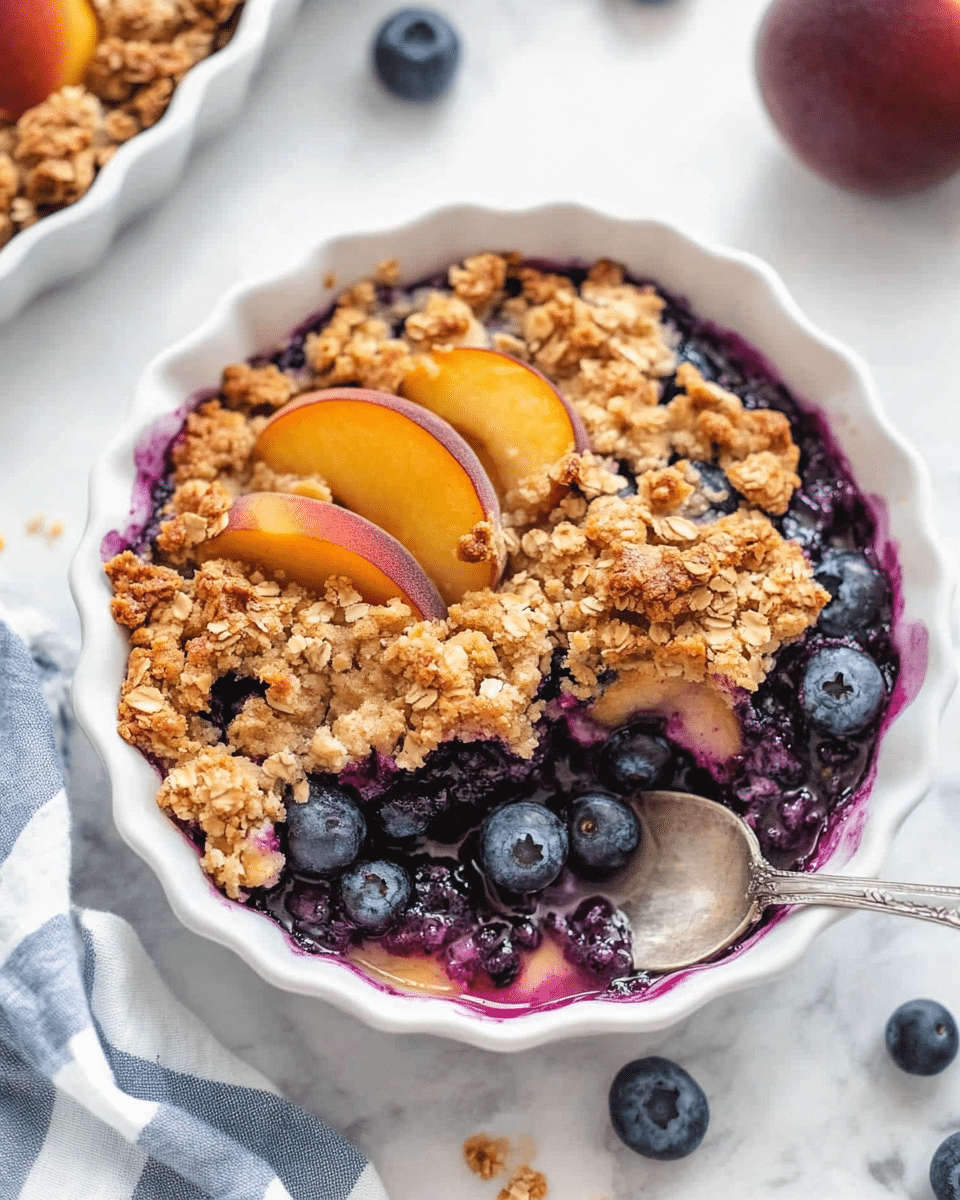 Blueberry Peach Crumble