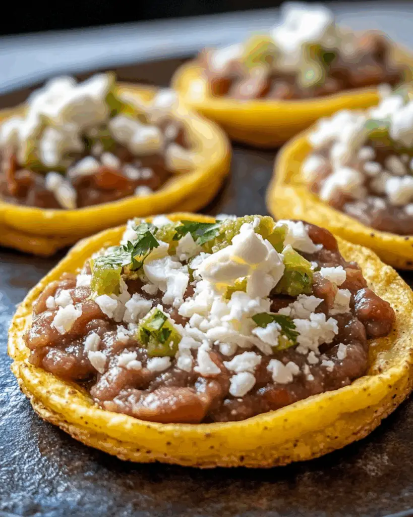 Sopes with Refried Beans and Cheese
