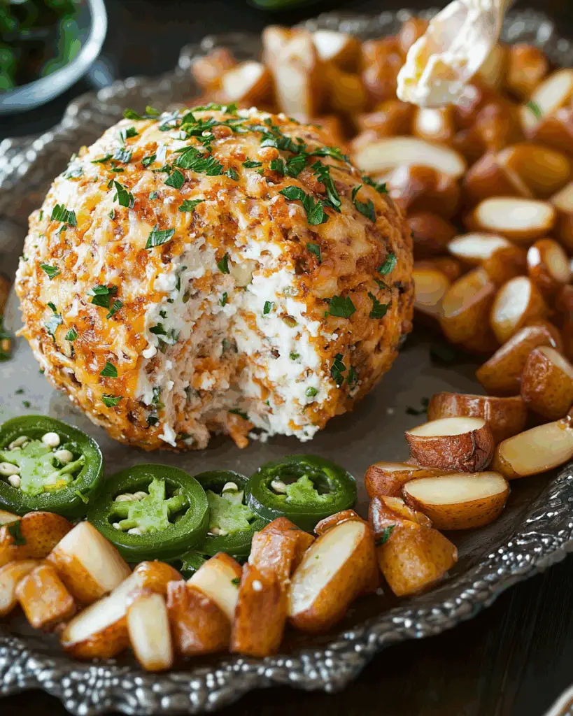 Jalapeño Popper Football Cheese Ball