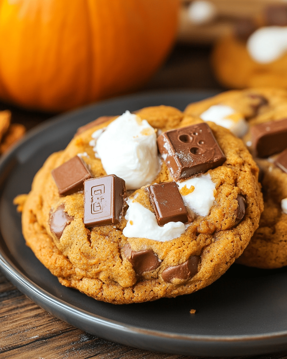 Pumpkin S’mores Cookies