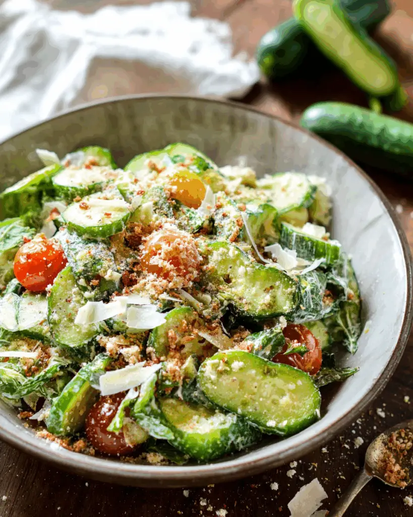 Cucumber Caesar Salad