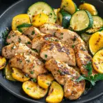 Healthy Chicken Breast with Zucchini and Squash