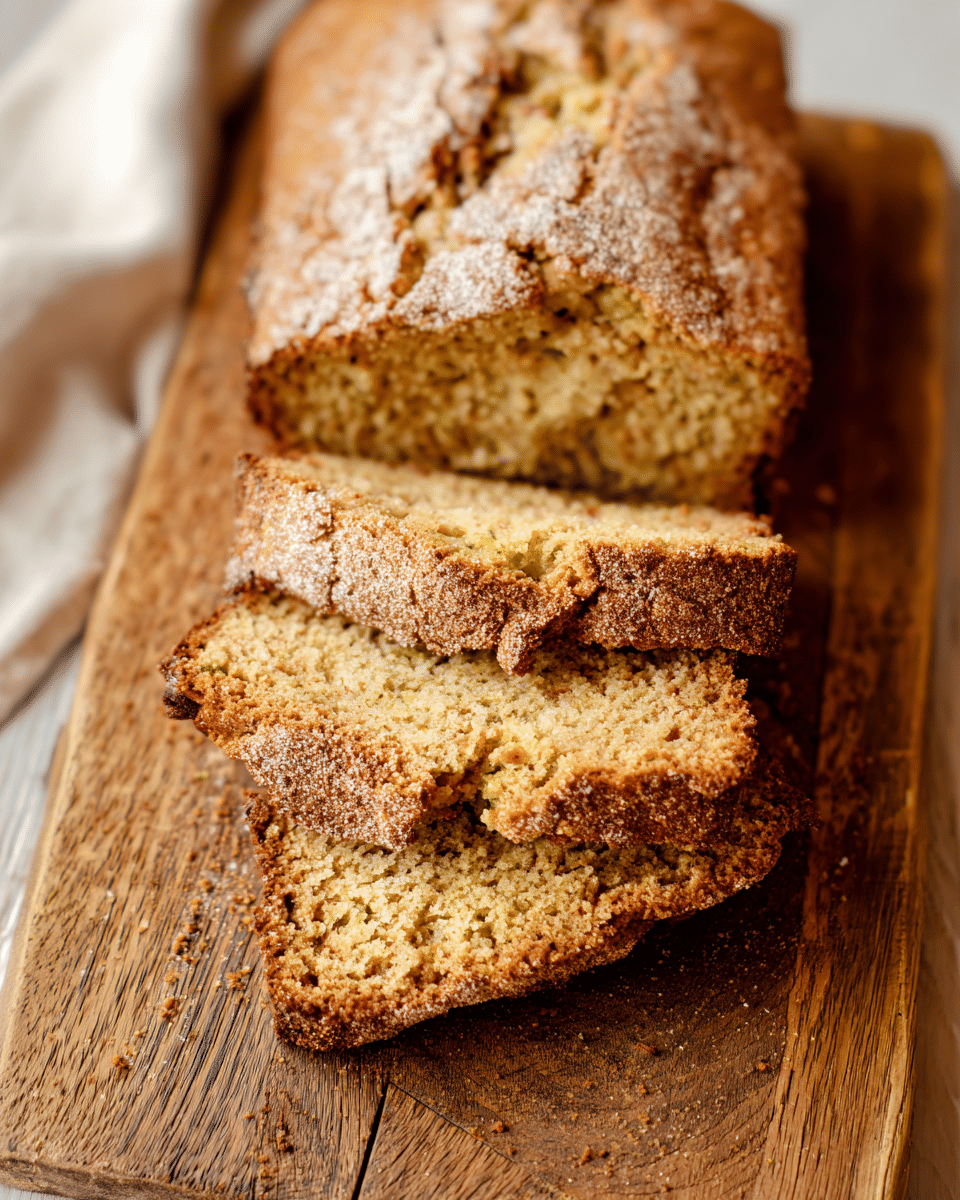 Snickerdoodle Zucchini Bread with Coconut Oil