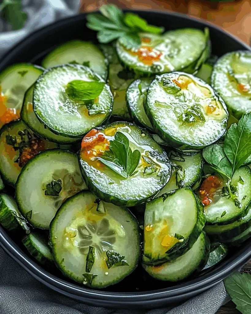Fresh & Zesty Cucumber Toss