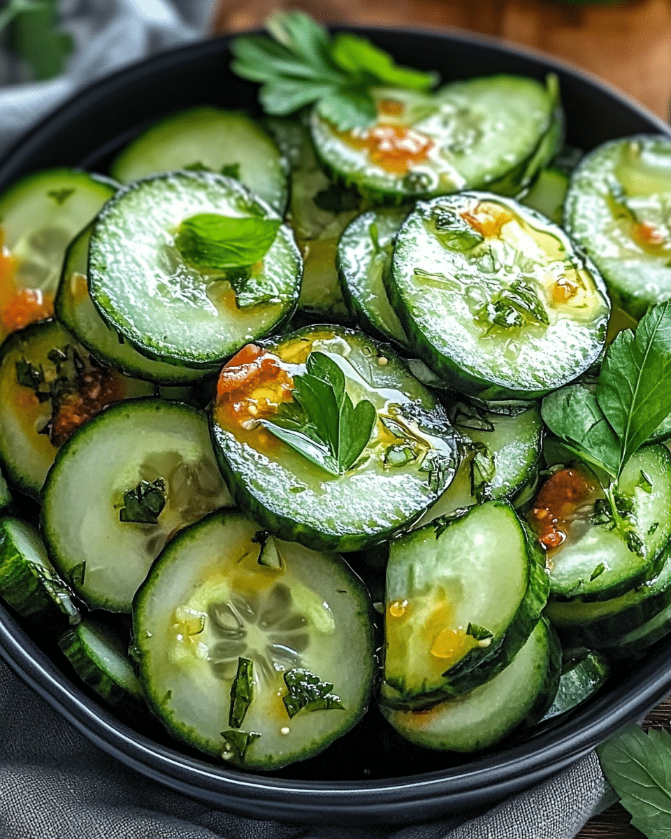 Fresh & Zesty Cucumber Toss