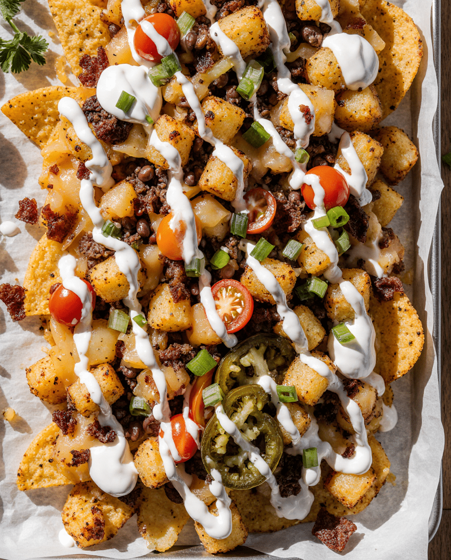 Loaded Tater Tot Nachos