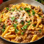 Creamy High-Protein Beef Pasta