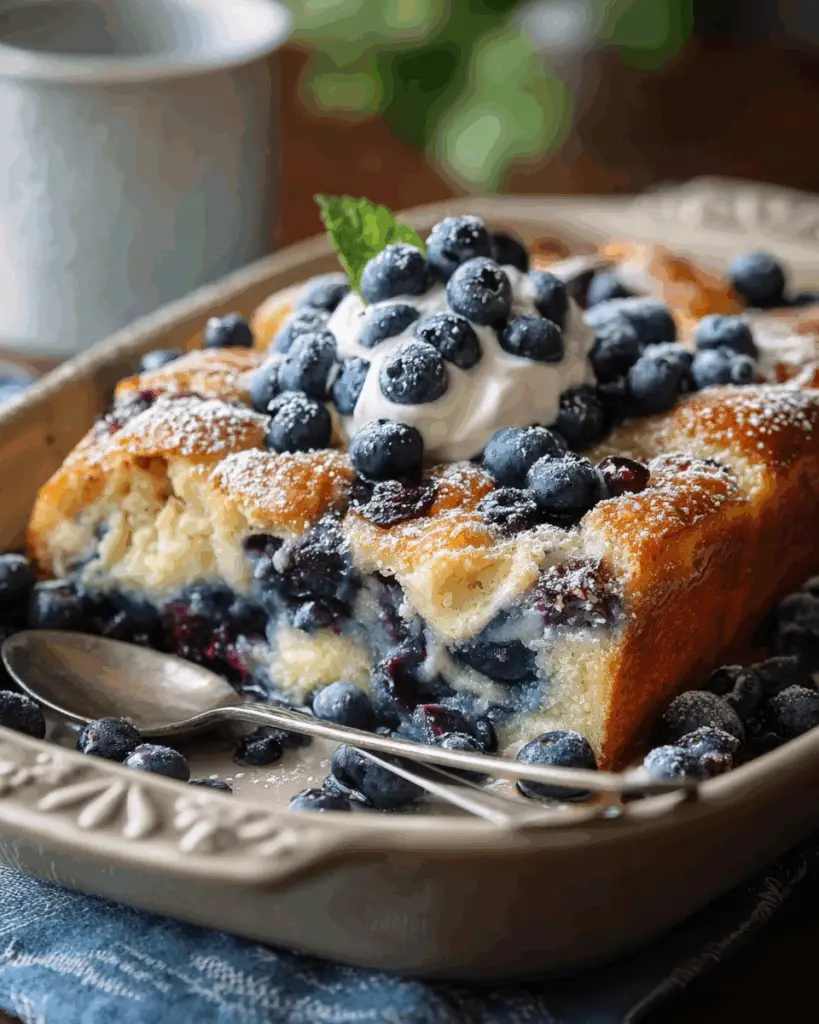 Blueberry Buttermilk Pancake Casserole
