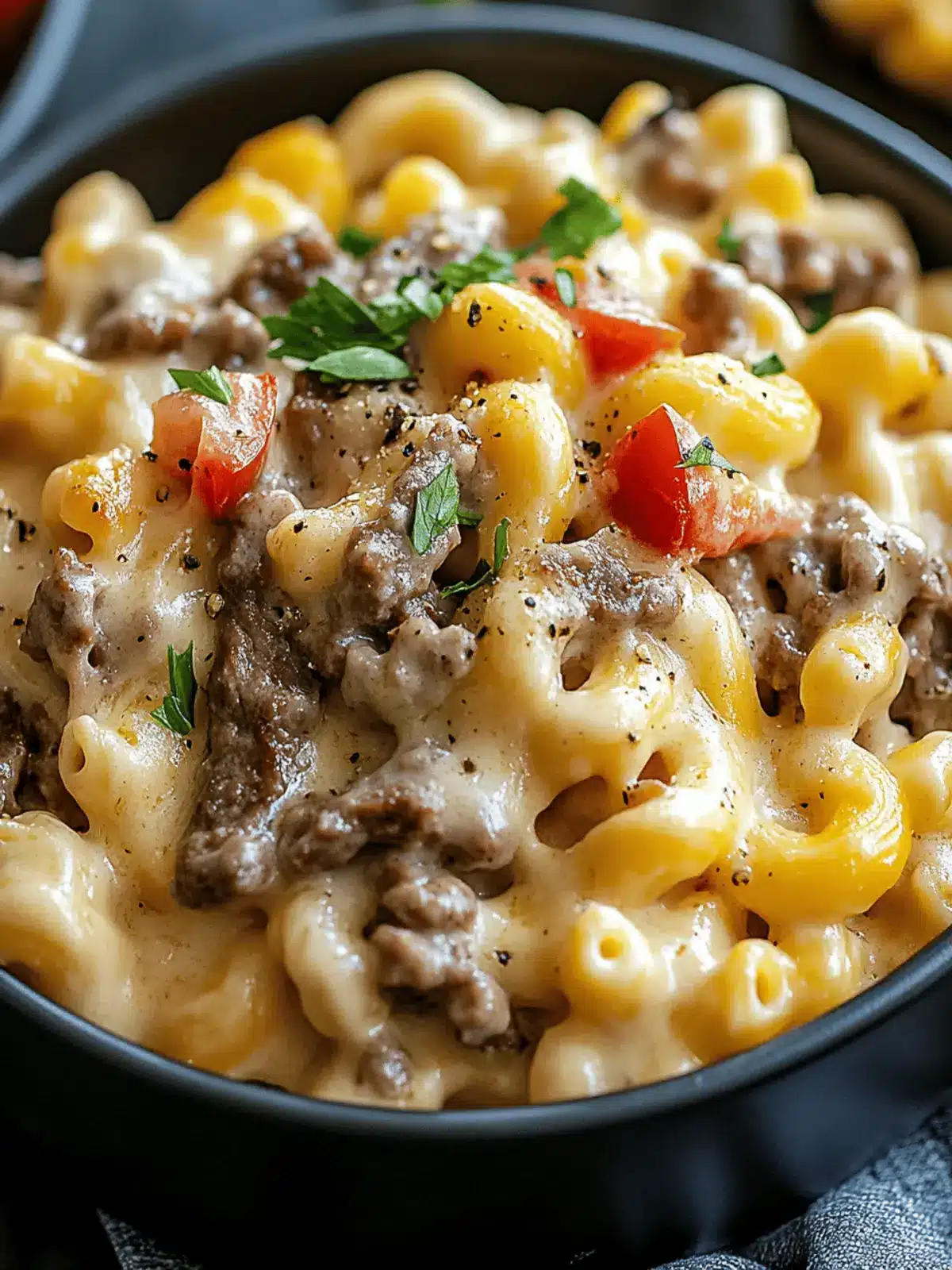 High-Protein Creamy Philly Cheesesteak Mac & Cheese