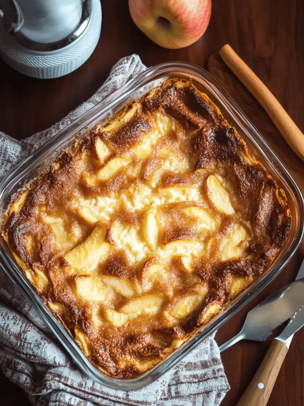 Apple Cinnamon Cottage Cheese Bake