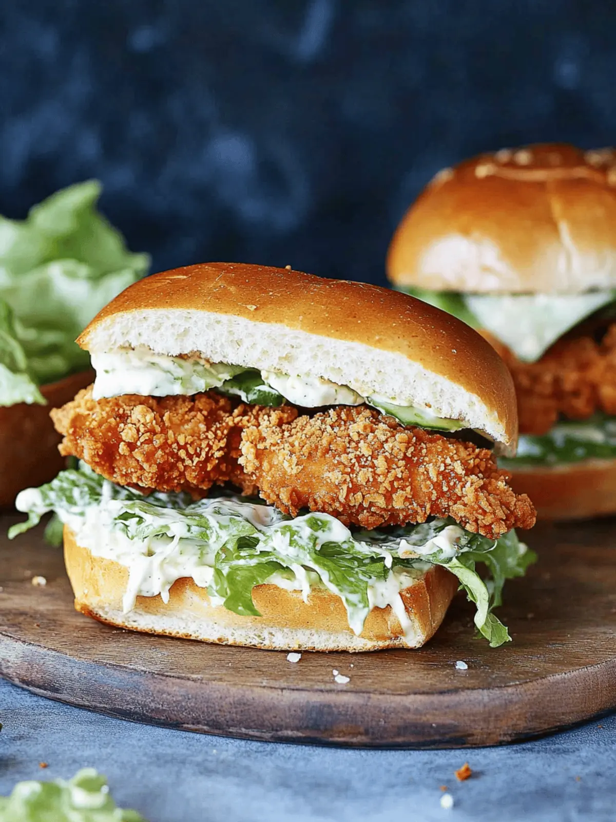 Crispy Chicken Caesar Sandwich