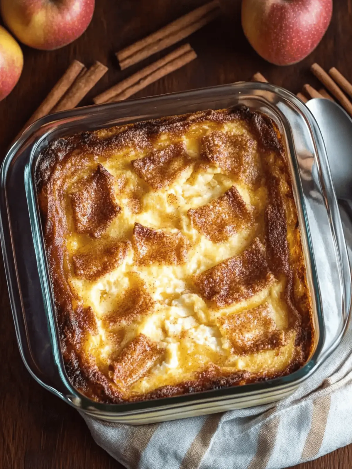 Apple Cinnamon Cottage Cheese Bake