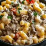 High-Protein Creamy Philly Cheesesteak Mac & Cheese