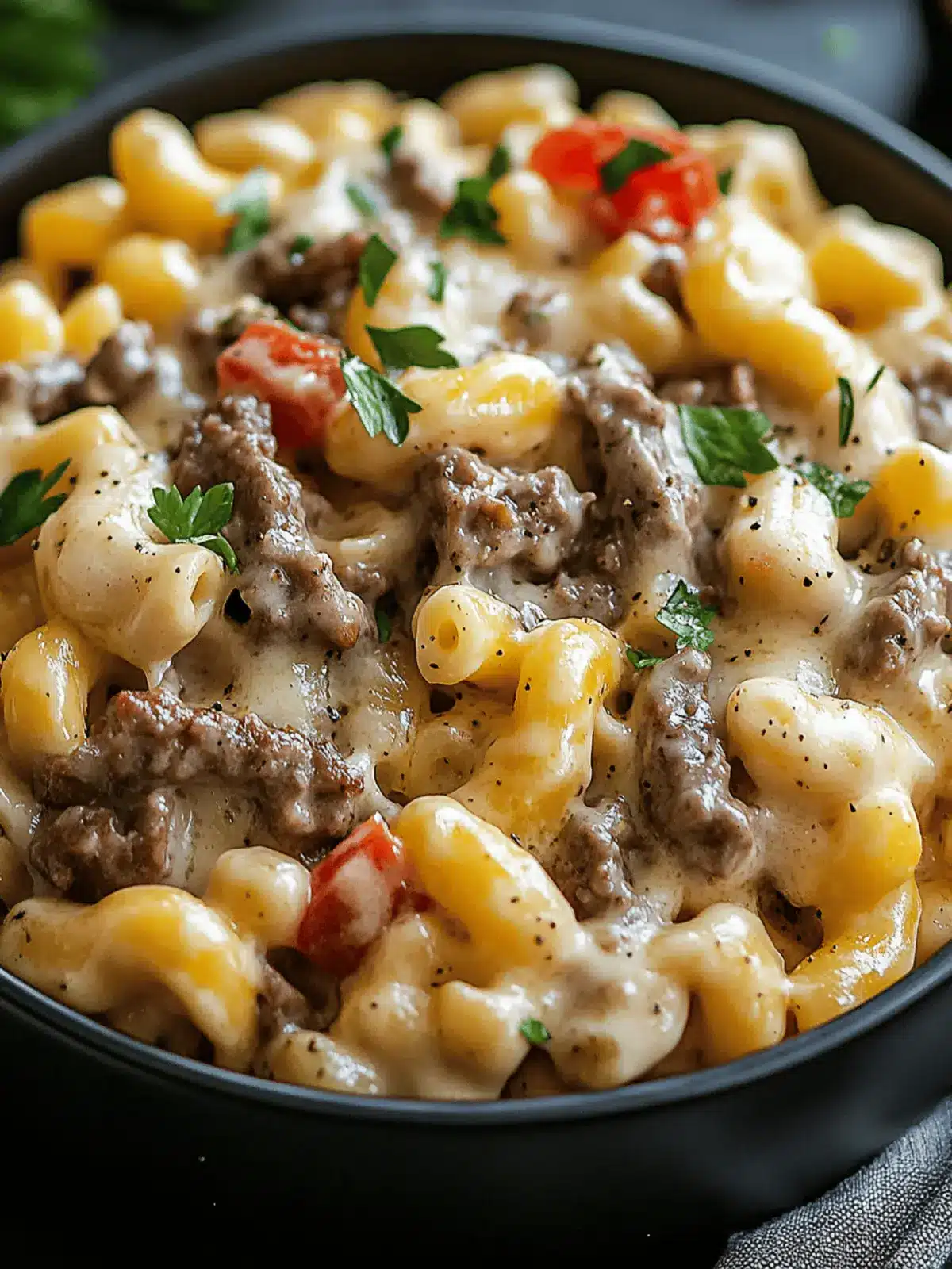 High-Protein Creamy Philly Cheesesteak Mac & Cheese