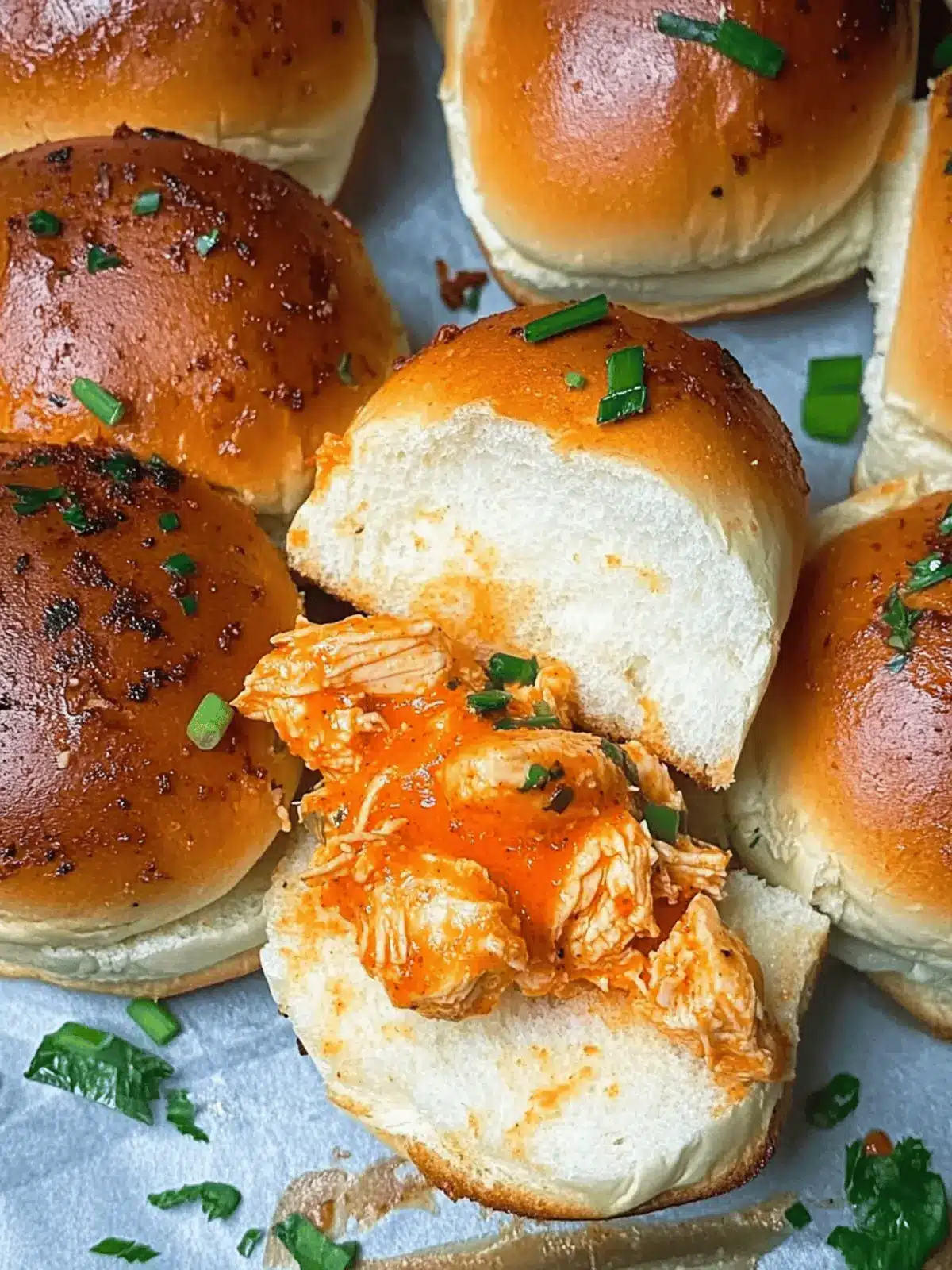 Spicy Buffalo Chicken Sliders
