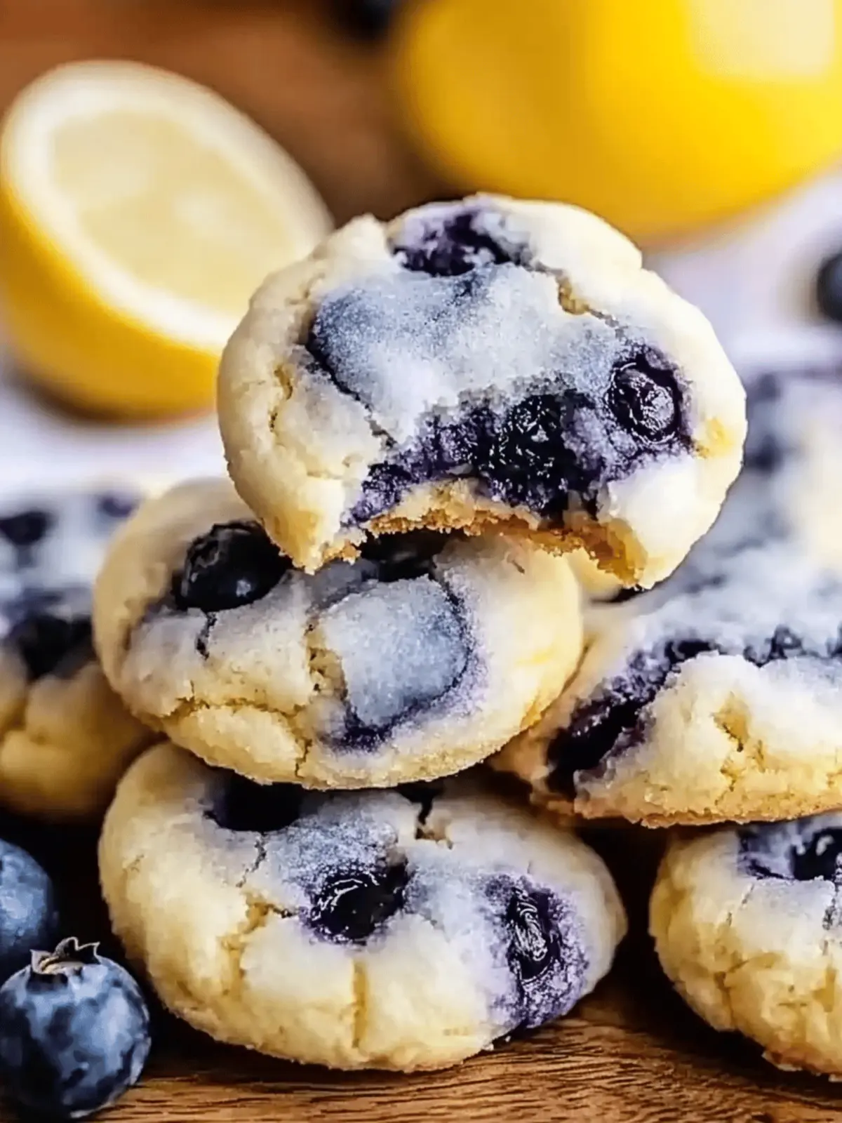 Lemon Blueberry Cheesecake Cookies