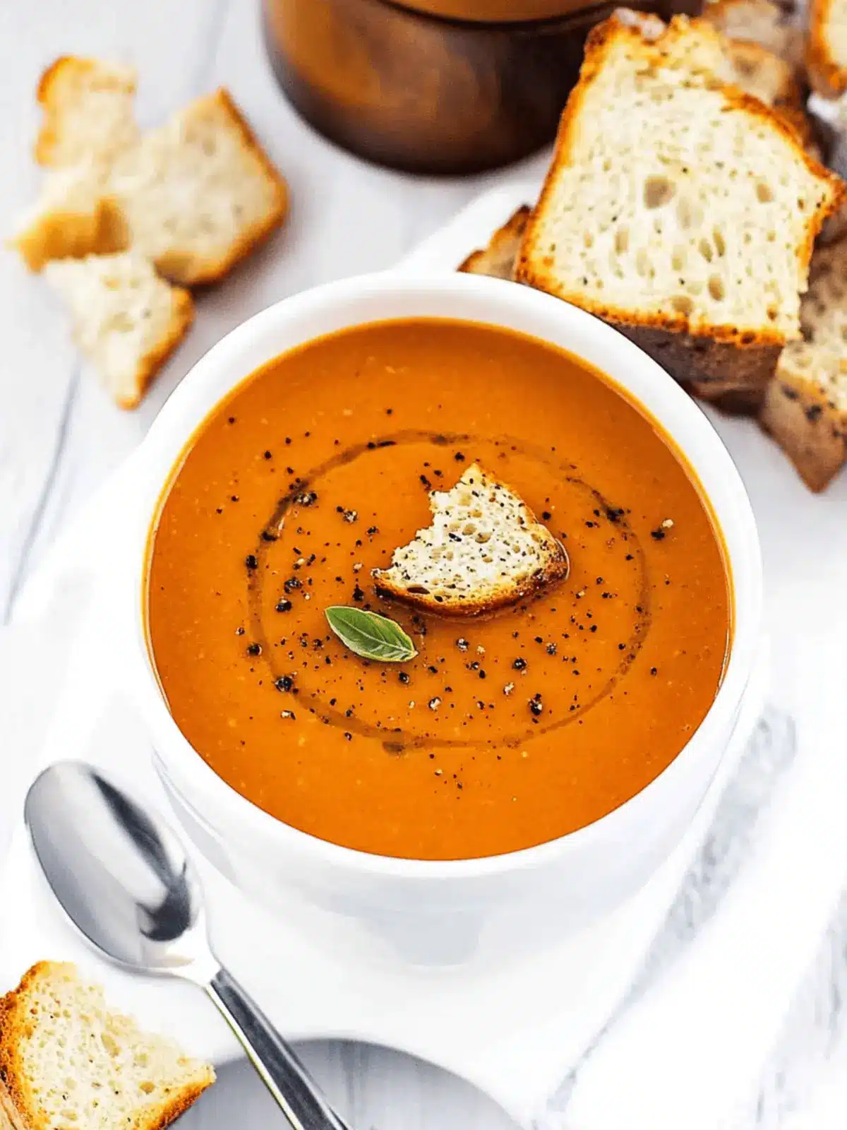 Roasted Tomato Basil Soup
