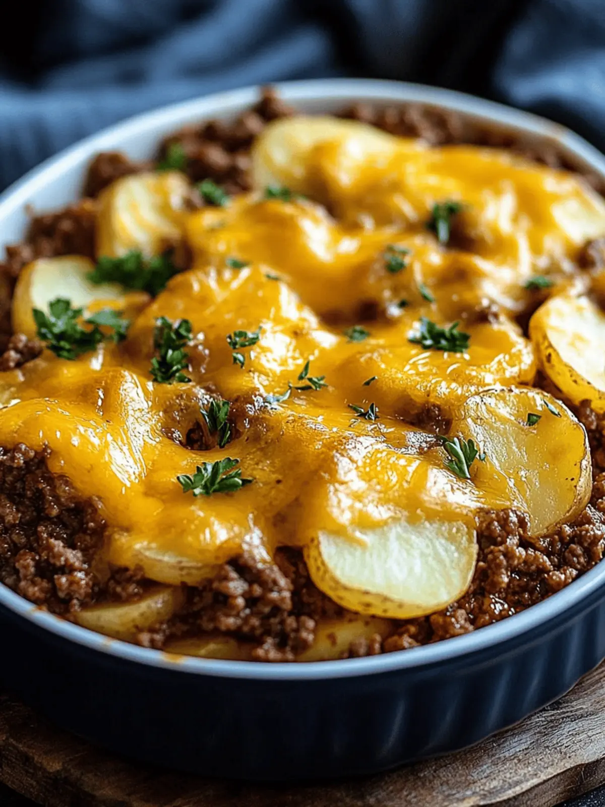 Cheesy Ground Beef and Potatoes