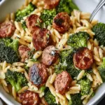 Chicken Sausage and Broccoli Orzo