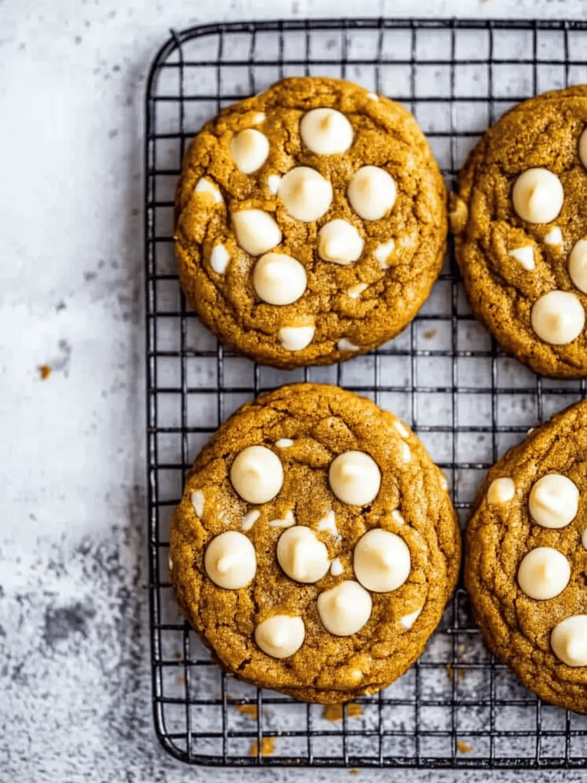 White Chocolate Chip Pumpkin Cookies
