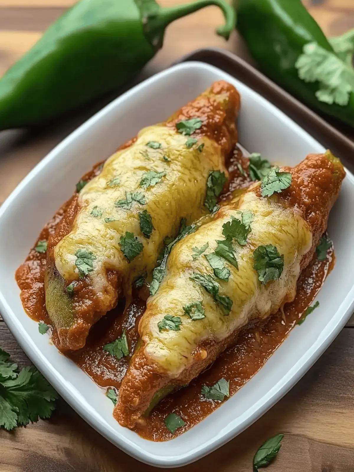Cheesy Hatch Chile Rellenos