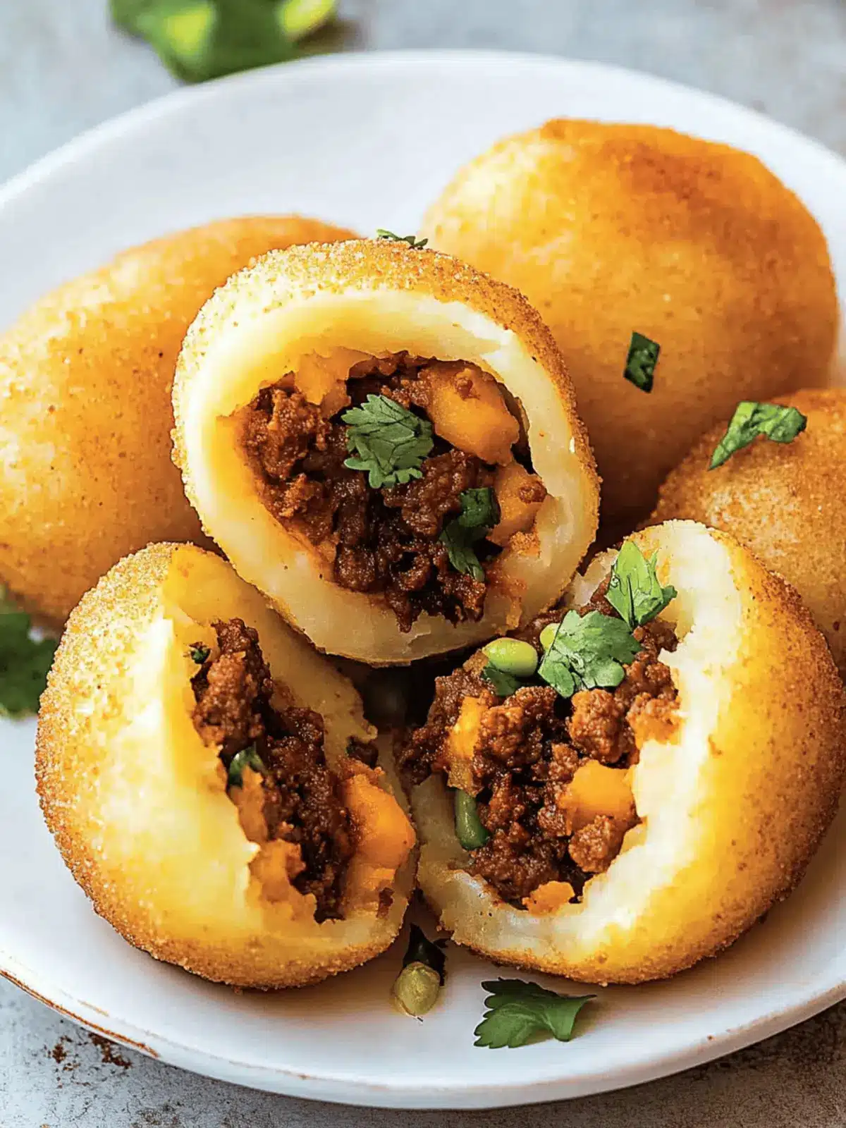 The Best Colombian Papas Rellenas (Beef Stuffed Potatoes)