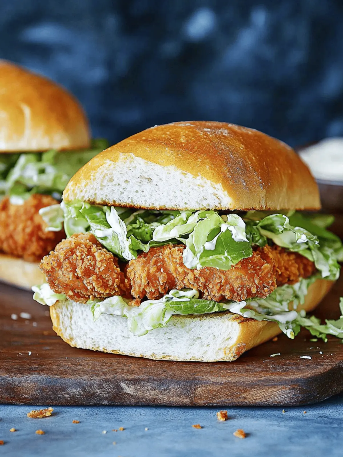 Crispy Chicken Caesar Sandwich