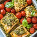 Baked Pesto Salmon