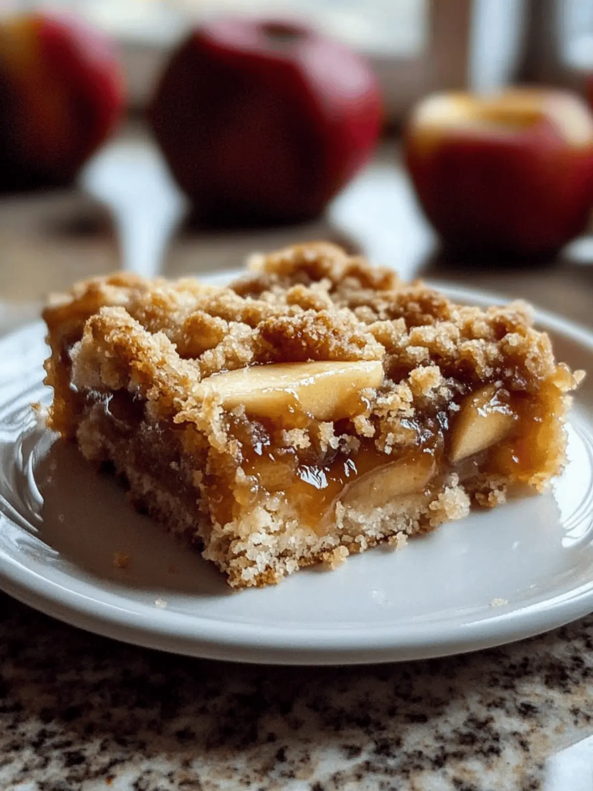 Salted Caramel Apple Crumble Bars Fall