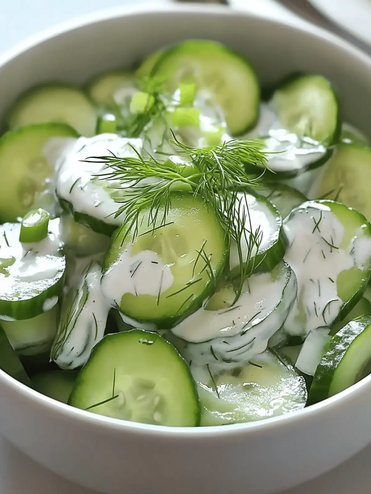 Dill Cucumber Salad with Miracle Whip