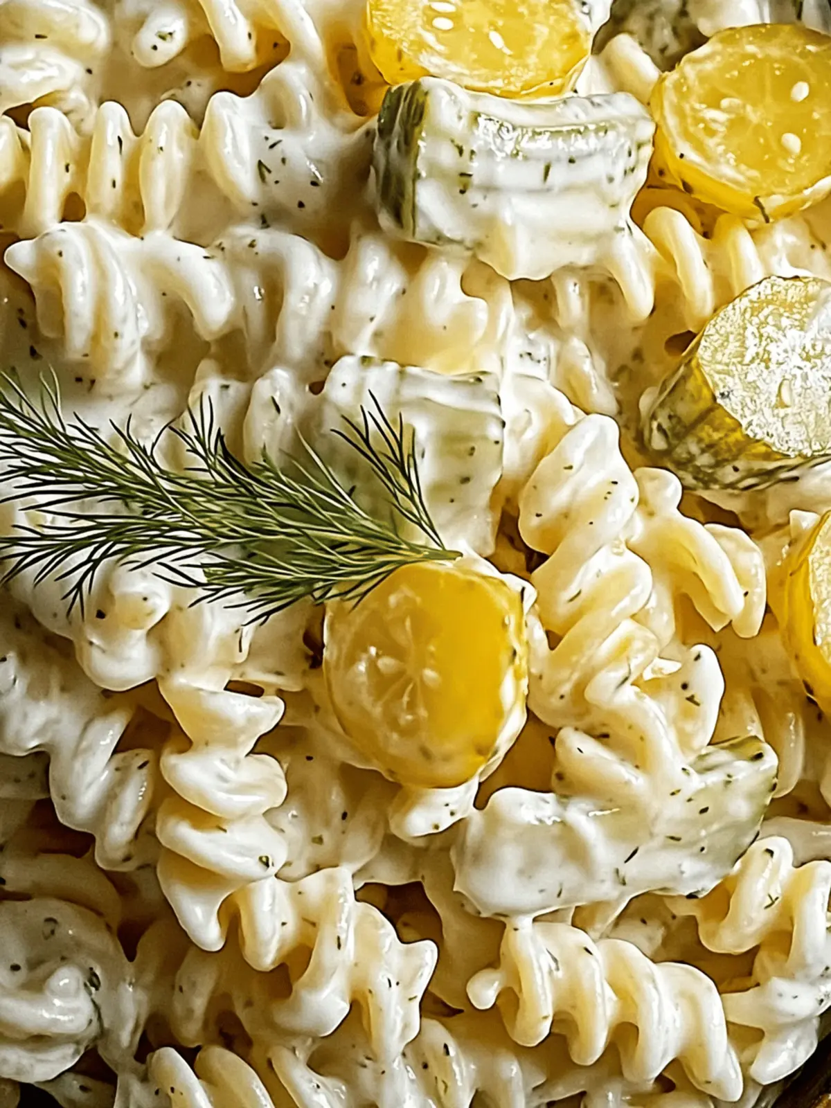 Dill Pickle Pasta Salad